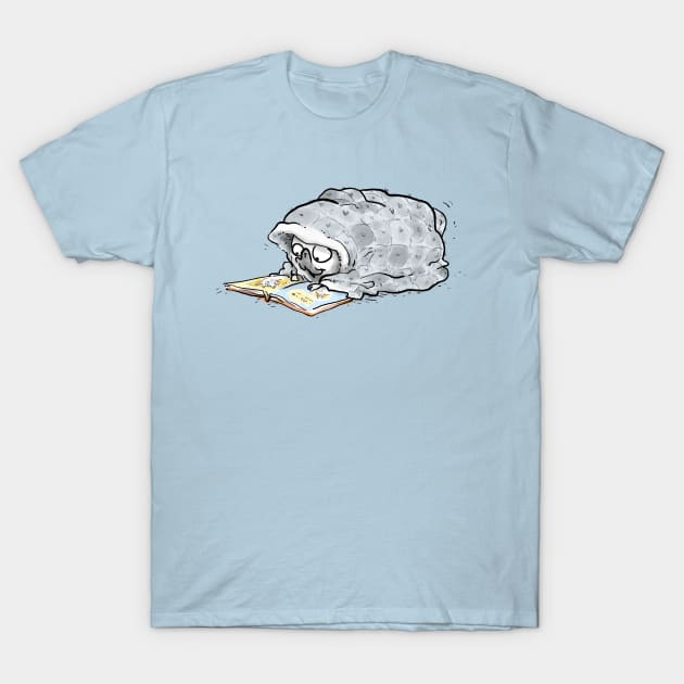 Rainy Day Reading T-Shirt by Inkpug